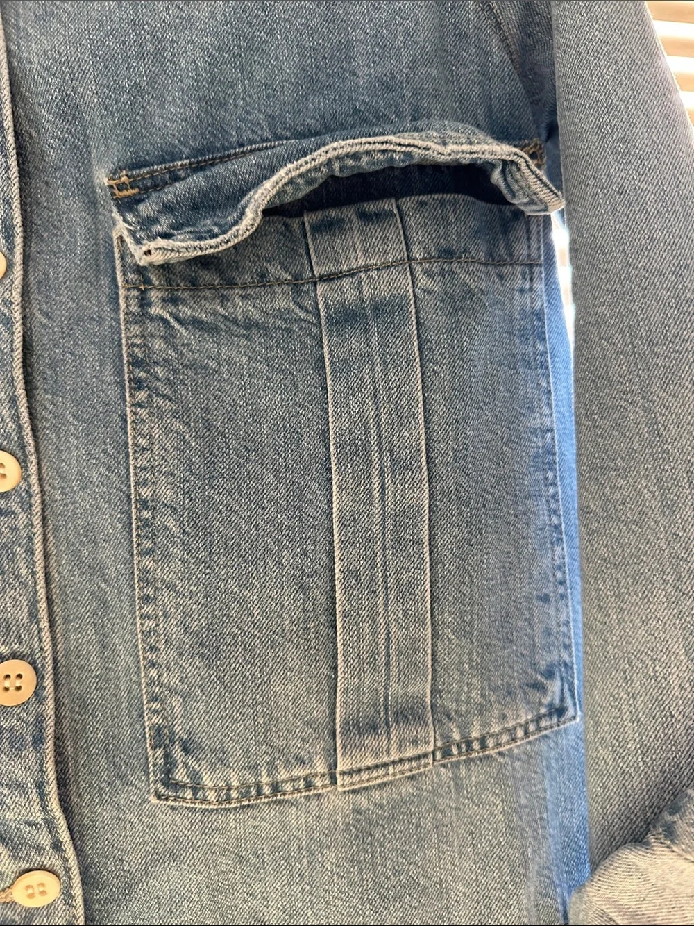 Zara Light Blue Denim Romper Jumpsuit - Picture 3 of 14